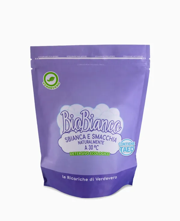 BIOBIANCO 2kg - Detersivo in polvere sbiancante, formato ricarica
