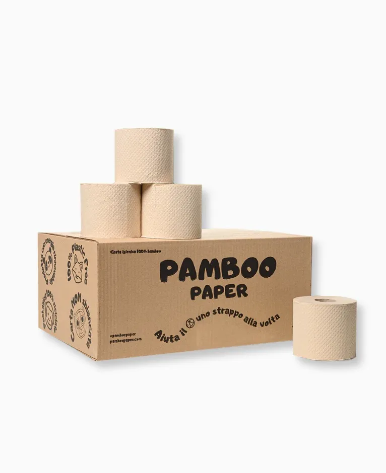 [CPQ0000100000] Carta igienica in bambù (1 rotolo)